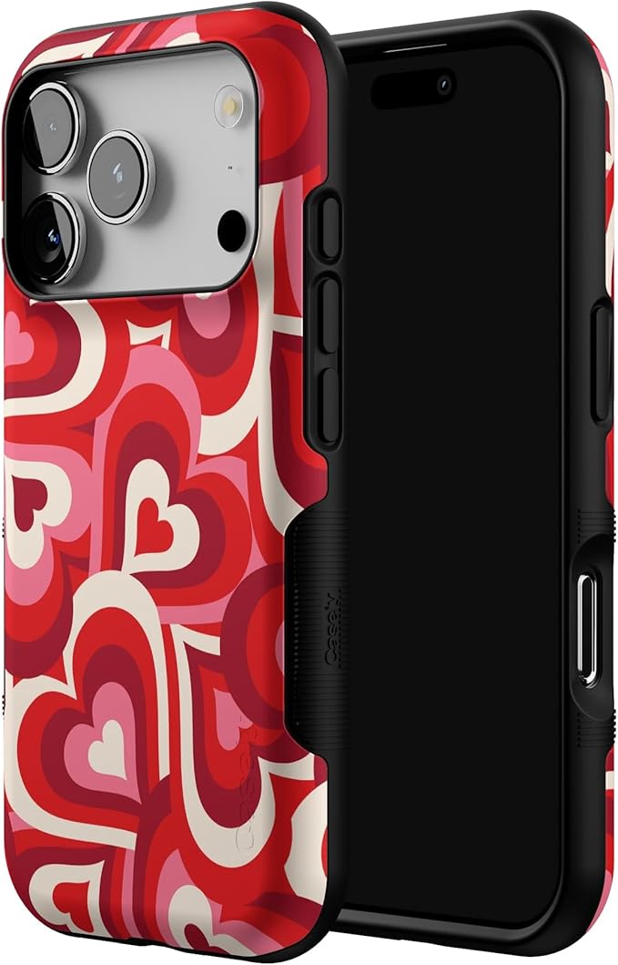 Casely iPhone 17 Pro Case | Love Song Remix | Ombre Hearts | Bold Protective Design | Compatible with MagSafe