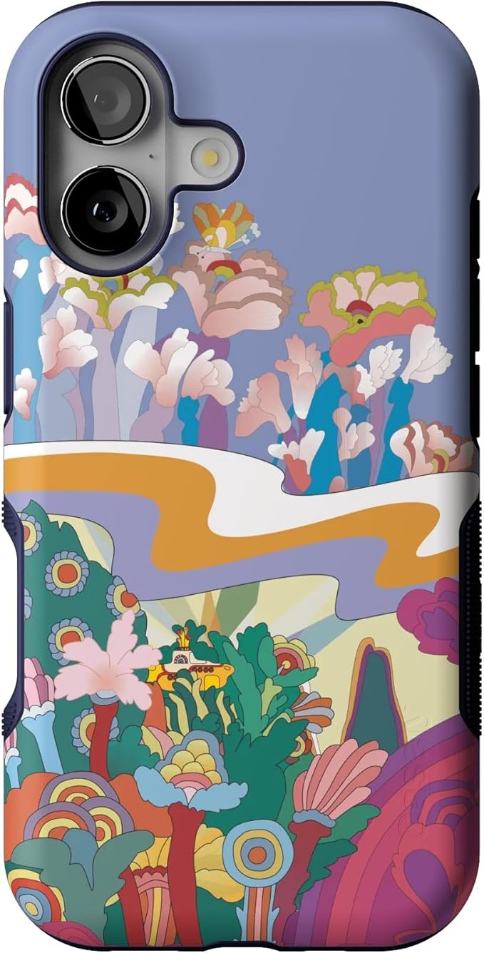 Casely iPhone 17 Case | Beneath The Waves | The Beatles Yellow Submarine | Bold Protective Design | Compatible with MagSafe