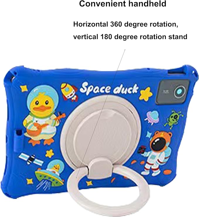 Tablet Case for Lenovo Tab M11 TB330FU 11"/Lenovo Pad 2024 TB331FC,Soft Anti-Stress Silicone Case with Rotate Stand/Pencil Holder/Shoulder Strap/Pen for Lenovo Tab M11 11 inch (Dark Blue)