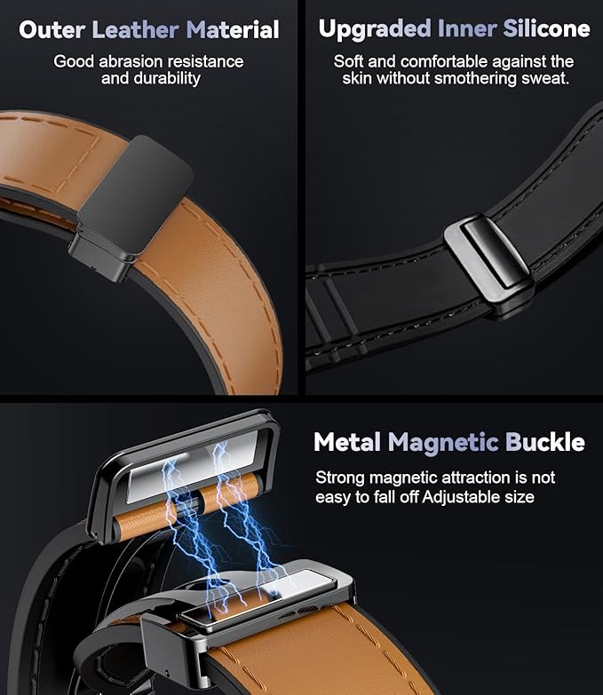 GPS Smart Watches for Men,1.43" AMOLED Fitness Tracker with LED Flashlight/Compass/530mAh Battery, Heart Rate/SpO2/Sleep Monitor 5ATM Outdoor Sports Smartwatch for Android iOS,100+Sport Modes