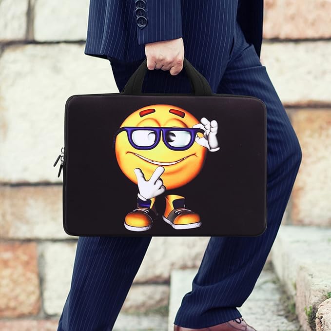 iColor 11 11.6 12 12.1 12.5 inch Laptop Carrying Bag Chromebook Case Notebook Ultrabook Bag Tablet Cover Neoprene Sleeve for Apple MacBook Air Samsung Google Acer HP DELL Lenovo Asus Yellow Boy