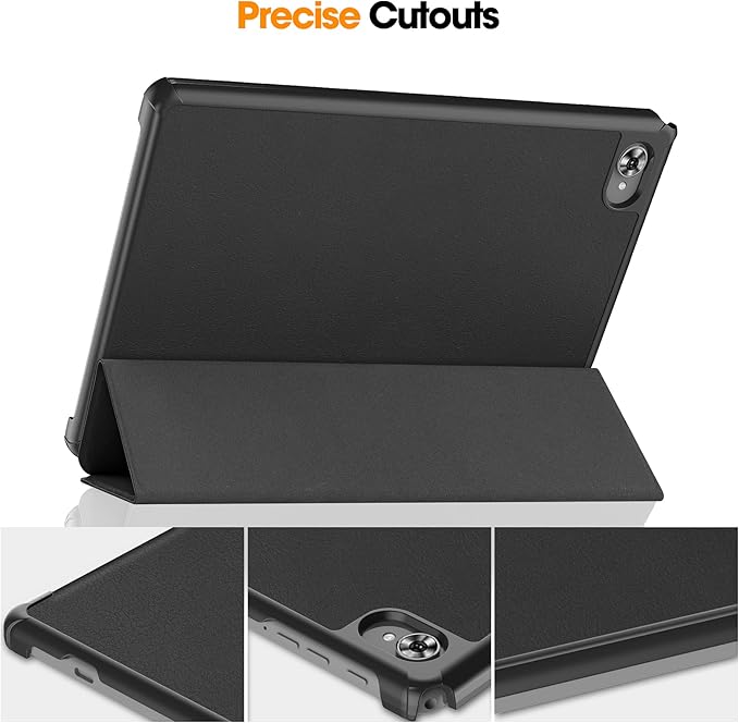 Case for TECLAST M40 Plus 2022 /P30S 10.1 inch Tablet, Folding Folio Ultra-Thin PU Leather Stand Case Cover for Teclast M40 Plus / P40HD / P30S 2022 Released Black