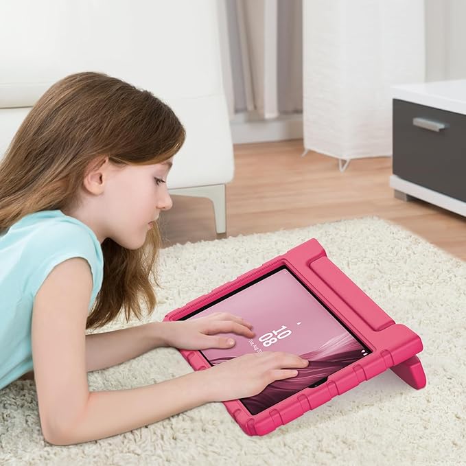 Kids Case for Lenovo Tab M9 2023 9 Inch (TB310FU / TB310XU),Light Weight Shockproof Convertible Handle Stand Kids Case Cover for Lenovo Tab M9 Tablet 9 Inch 2023 (Rose)