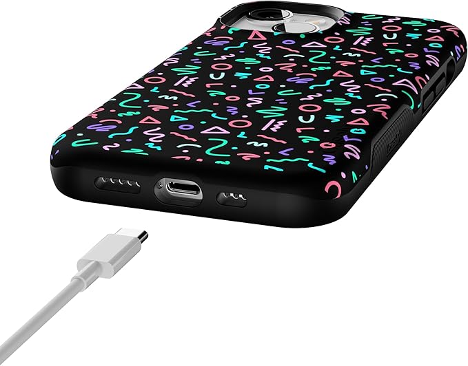 Casely iPhone 14 Case | Always Vibing | Retro | Compatible with MagSafe | Bold Protective Design