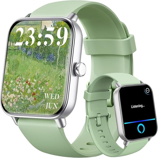 Gydom Smart Watch for Men Women, Alexa Built-in, 1.8" Smartwatch with Heart Rate/SpO2/Sleep Monitor, IP68 Waterproof Fitness Tracker, Bluetooth Call (Answer/Make) for Android iPhone, 105+ Sport Mode