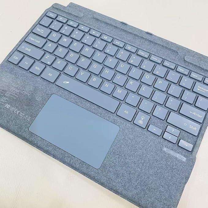mobee Type Cover for Microsoft Surface Pro 13 inch, Compatible with Surface Pro 13"(11th Edition) / Pro 11 / Pro 10 / Pro 9 / Pro 8 / Pro X, Slim Keyboard with Trackpad Mouse, Backlit, & Pen Holder