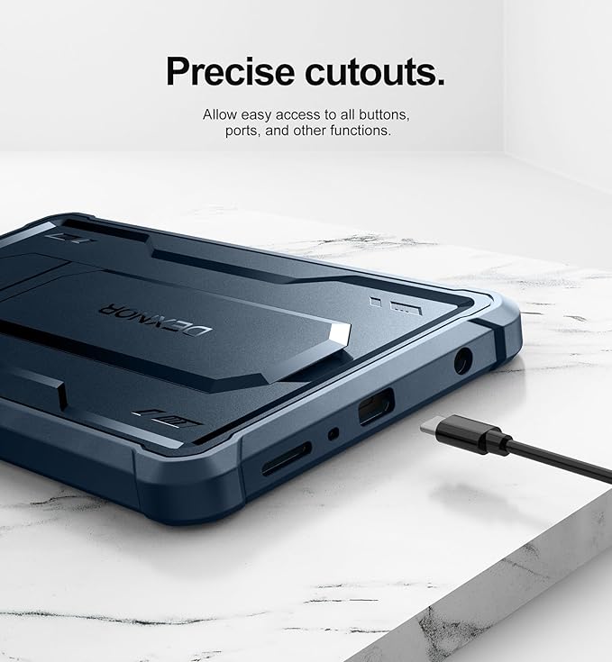 Dexnor Case for Samsung Galaxy Tab A9 8.7 Inch 2023, [Built in Screen Protector & Kickstand] Heavy Duty Shockproof Full Body Protective Cover for Galaxy Tab A9 Case-Blue