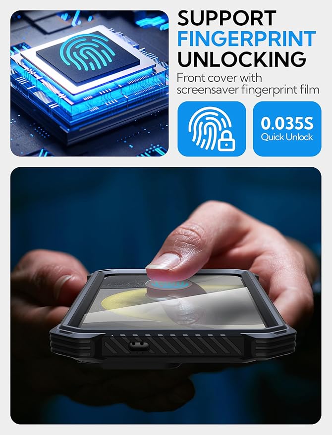 i-Blason for Samsung Galaxy S25 Case with Camera Cover Stand [MagSafe Compatible] [Built-in Screen Protector] Full-Body Military-Grade Protection Rugged Magnetic Phone Case for S25 6.2'', Black