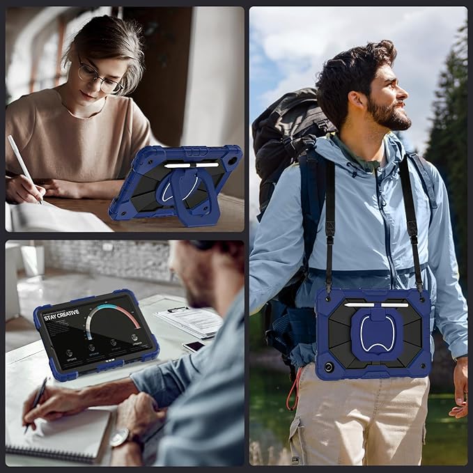 Case for Samsung Galaxy Tab A9 Plus 11 inch with Screen Protector/360° Rotating Stand/Pencil Holder,Military Grade Shockproof Tablet Case Galaxy Tab A9 Plus Cases (SM-X210/X216/X218)