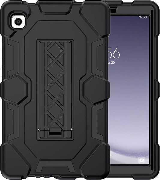 CCMAO Case for Samsung Galaxy Tab A9 Case 8.7 Inch 2023 Model (SM-X110/X115/X117), Heavy Duty Shockproof Hybrid Three Layer Protective Cover with Kickstand for Samsung A9 Tablet 8.7", Black