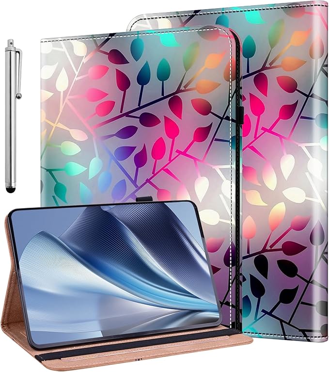 ALILANG Case for Lenovo Tab M9 9 inch Case 2023 (TB-310FU) with Stylus, Shockproof Folding Stand Cover for Lenovo Tab M9 Case-Maple Leaf