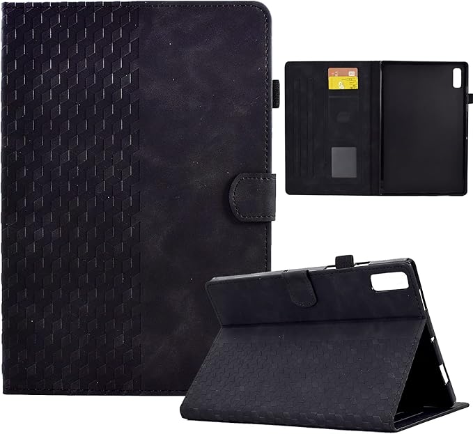 Case for Lenovo Tab P11 (2nd Gen) 11.5 inch/Pad Plus 2023 PU Leather Folio Magnetic Cover Card Holder with S Pen Holder for Lenovo Tab P11 Gen2 Tablet 2023 11.5" Tablet,Black