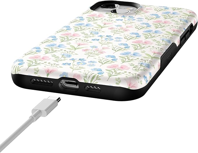 Casely iPhone 14 Case | Pastel Garden | Sunday Best | Compatible with MagSafe | Bold Protective Design