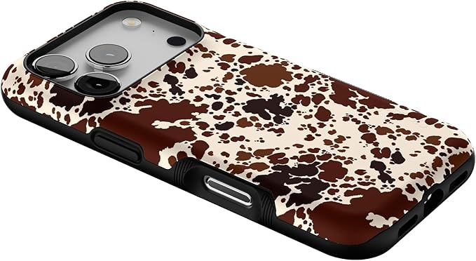 Casely iPhone 17 Pro Case | Cowgirl Envy | Cow Print | Bold Protective Design | Compatible with MagSafe
