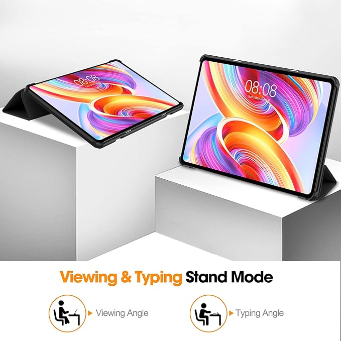 Case for TECLAST T50 11.0 inch Tablet, Folding Folio Ultra-Thin PU Leather Stand Case Cover for TECLAST T50 11.0 inch Black