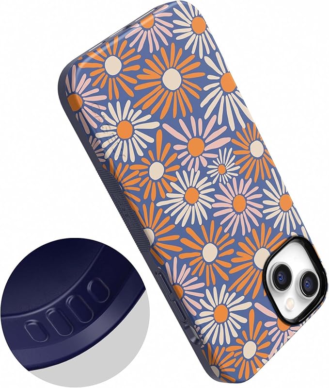 Casely iPhone 14 Case | Spring Forward | Daisy Floral | Compatible with MagSafe | Bold Protective Design