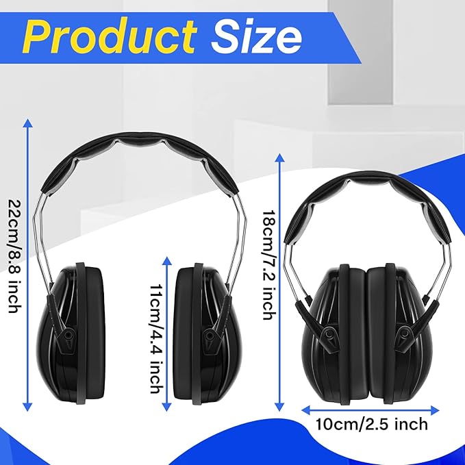 Amylove 6 Pcs Kids Noise Cancelling Headphones 27db Adjustable Earmuffs for Autism Sensory Toddler Children
