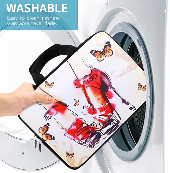 icolor 14 15 15.4 15.6 inch Laptop Handle bag Computer Protect Case Pouch Holder Notebook Sleeve Neoprene Cover Soft Carring Travel Case for Dell Lenovo Toshiba HP Chromebook ASUS Acer Shoes ICB-12