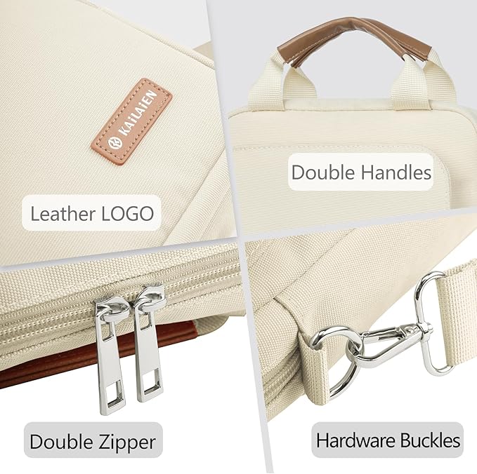 7-9 Inch Tablet Sleeve Bag, Ipad Bag for iPad mini 6/5/4/3/2,Samsung Galaxy Tab A7 Lite 8.7" / Tab A 8.0",Kindle 2022/10/9/8/7/6,eReader,with Removable Shoulder Strap (Beige)