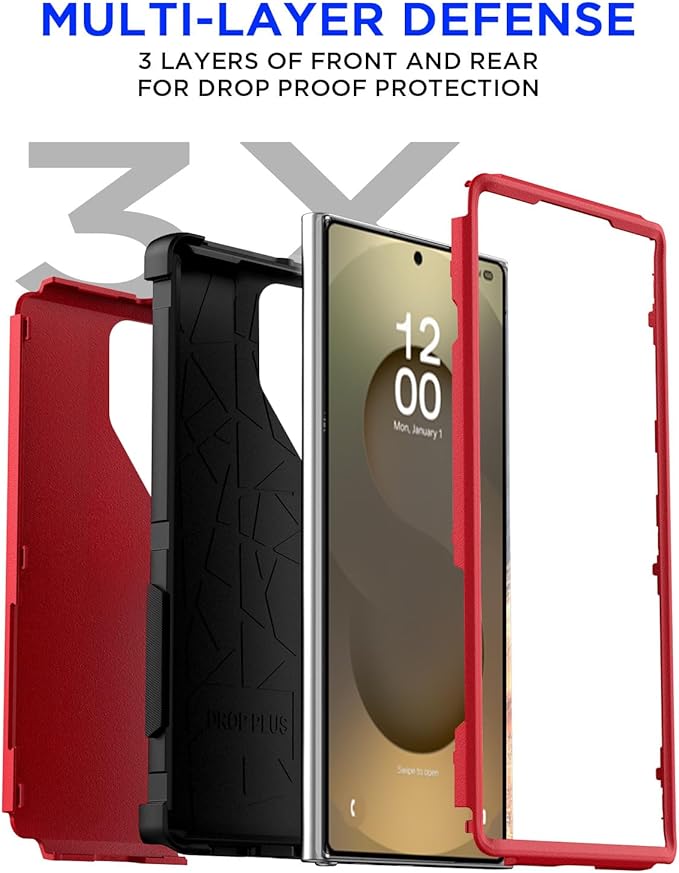 AICase for Samsung Galaxy S25 Ultra Case,3-Layer Heavy Duty Pocket-Friendly Rugged Durable Military Grade Protection Shockproof/Drop Proof/Dust Proof Protective Cover for Galaxy S25 Ultra 2025_5