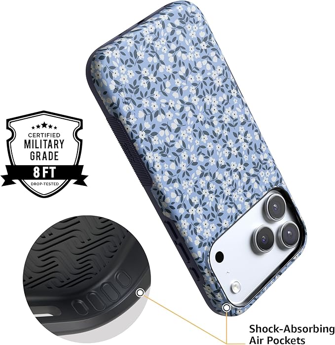 Casely iPhone 17 Pro Case | Picking Daisies | Cottagecore | Compatible with MagSafe | Bold Protective Design