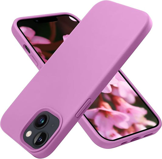 OTOFLY Designed for iPhone 14 Case, Silicone Shockproof Slim Thin Phone Case for iPhone 14 6.1 inch (Lilac Purple)
