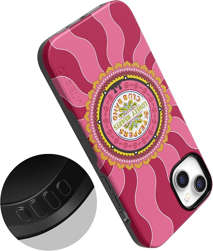 Casely iPhone 14 Case | Beatles | Lonely Hearts Club | SGT. Pepper's | Compatible with MagSafe | Bold Protective Design