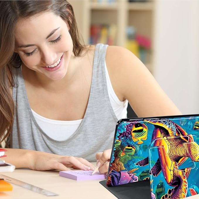 Case for Lenovo Tab P11 Plus Case 2021 (TB-J616F / J616X), 360 Degree Rotating Folding Stand,with Auto Sleep/Wake Case for Lenovo Tab P11 11” 2020 (TB-J606F TB-J606X),Sea Turtles in Ocean