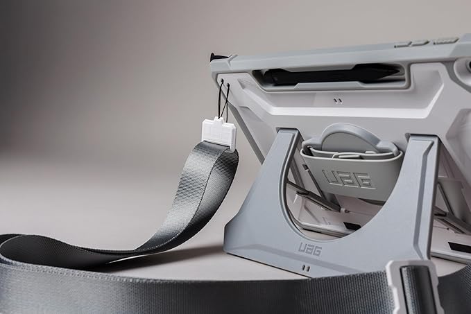 URBAN ARMOR GEAR UAG Designed for Microsoft Surface Pro 1st Edition 12" Case - Rugged Protective Cover with Multi-Angle Kickstand Pen Holder Hand Strap & Shoulder Strap, Plasma Healthcare White/Grey