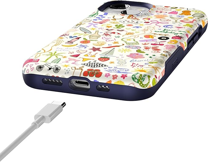 Casely iPhone 14 Case | All The Fun Things | Fun on Weekdays | Compatible with MagSafe | Bold Protective Design