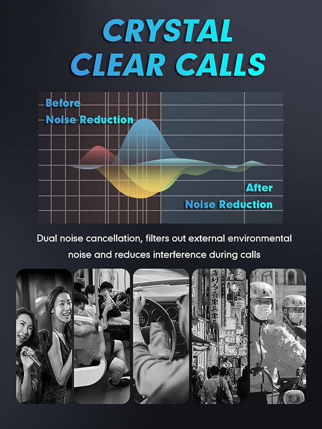 One Ear Headset Open Ear Air-Bone Conduction Headphones Wireless Bluetooth Headset Earpiece with Microphone for Cell Phones 30H Playtime Air-Bone Conducting Ear Piece Earphones for Sports Work