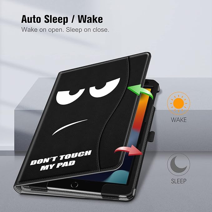 Fintie Case for iPad 9th / 8th / 7th Generation (2021/2020/2019) 10.2 Inch - [Corner Protection] Multi-Angle Viewing Stand Cover with Pocket & Pencil Holder, Auto Sleep Wake, Don't Touch