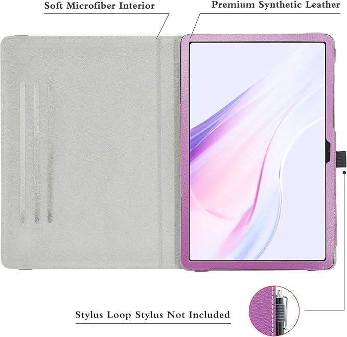 MAMA MOUTH for Galaxy Tab A9 Plus Rotating Case,360 Degree Rotary Stand with Cute Pattern Cover for Samsung Galaxy Tab A9 Plus 2023 (SM-X210 /SM-X215 /SM-X216) 11" Tablet,Purple