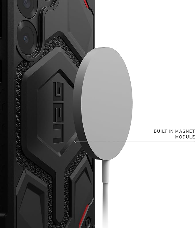 URBAN ARMOR GEAR UAG for Samsung Galaxy S25 Case 6.2" Monarch Pro - Compatible with Magnetic Charging Premium Rugged Military Drop Tested Protective Cover, Kevlar Black