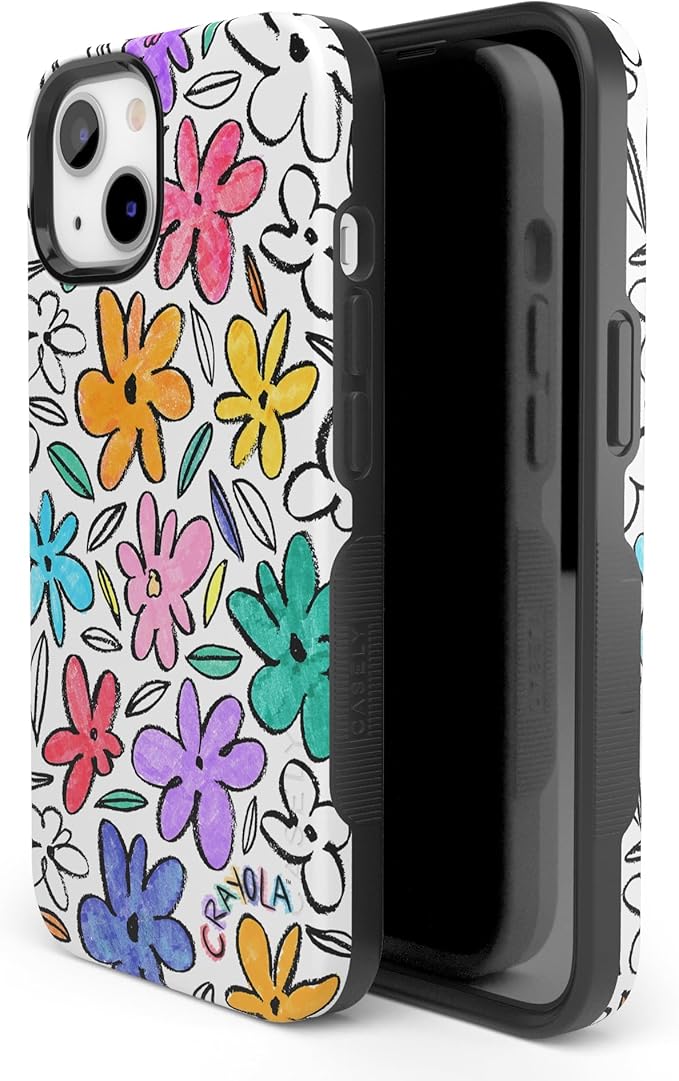Casely iPhone 14 Case | Crayola | Outside The Lines | Crayola Marker | Compatible with MagSafe | Bold Protective Design