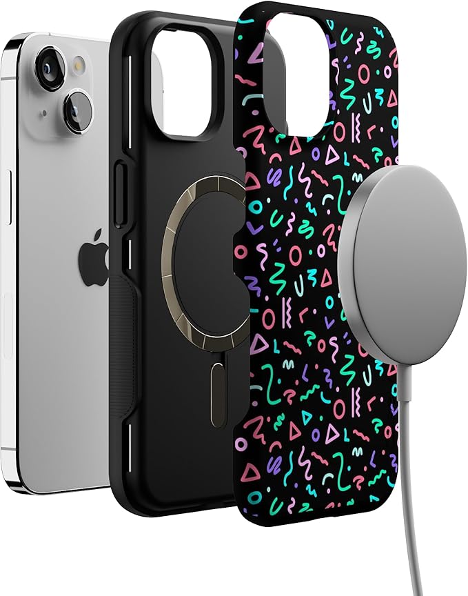 Casely iPhone 14 Case | Always Vibing | Retro | Compatible with MagSafe | Bold Protective Design