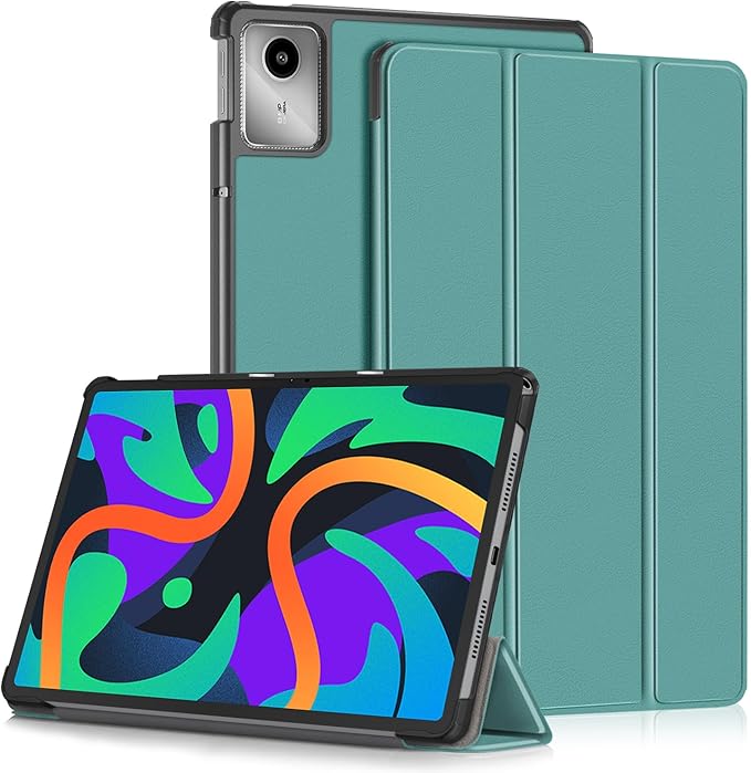 Case Compatible with Lenovo Tab M11 2023 TB-330FU / Lenovo Xiaoxin Pad 2024 TB-331FC 11 Inch Tablet,Slim Lightweight Trifold PC Cover with Auto Wake/Sleep Function,Green
