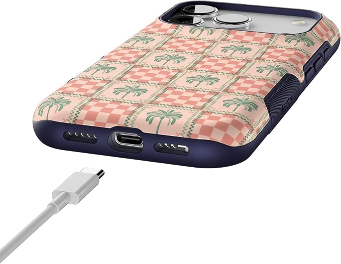 Casely iPhone 17 Pro Case | The Social Club | Palm Beach | Bold Protective Design | Compatible with MagSafe