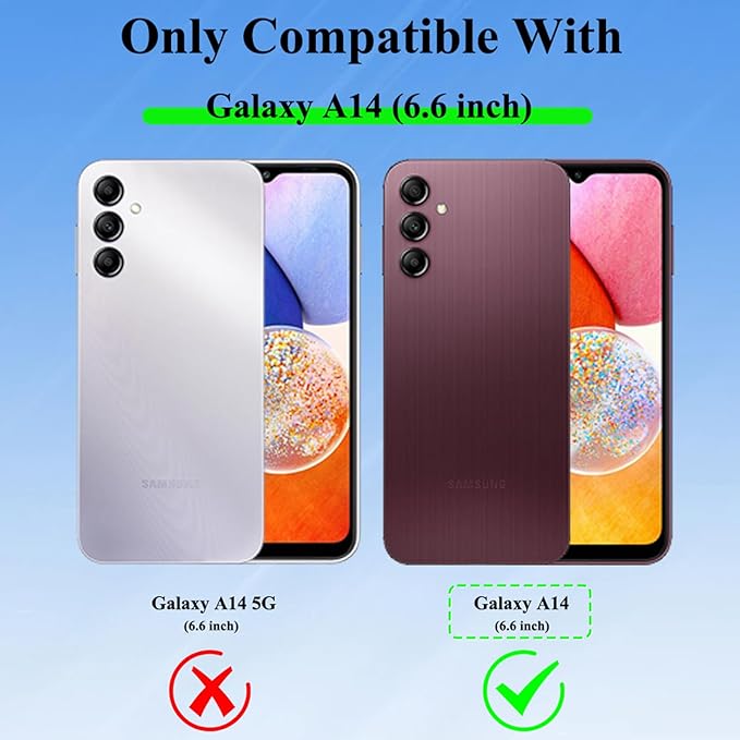 Fiyart Designed for Samsung Galaxy A14 5G Case Matte Flowers Design Compatible with MagSafe Wireless Charging,Cute Floral Anti-Scratch Translucent Phone Cover for Women Girls 6.6"-Black