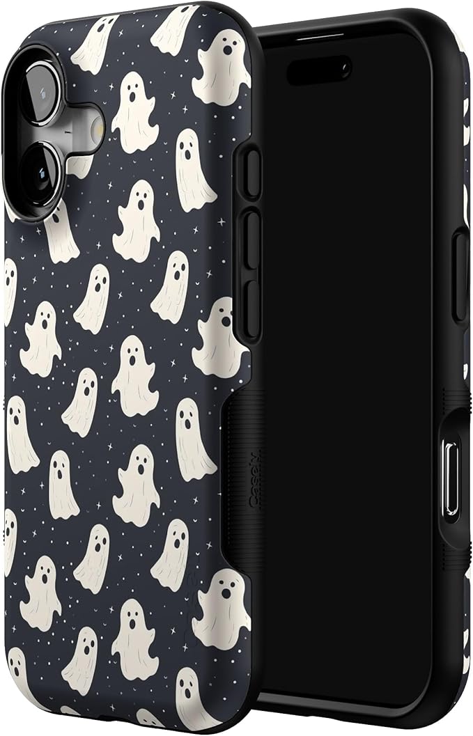 Casely iPhone 17 Case | All Boos No Bite | Friendly Ghost | Bold Protective Design | Compatible with MagSafe