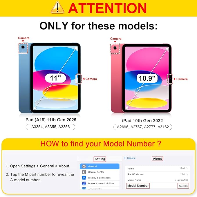 Fintie Vertical Stand Case for iPad (A16) 11th Generation 11 Inch (2025), iPad 10th Generation 10.9 Inch (2022), Multi-Angle Viewing Clear Cover with Pencil Holder, Magnetic Ultra-Stable, Purple