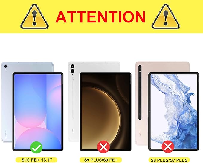 Case for Samsung Galaxy S10 Fe Plus 13.1 inch with S Pen Holder, PU Leather with Hand Strap Folio Flip Cover for Galaxy S10 FE+ with Pockets Auto Sleep/Wake for Man Woman, Brown