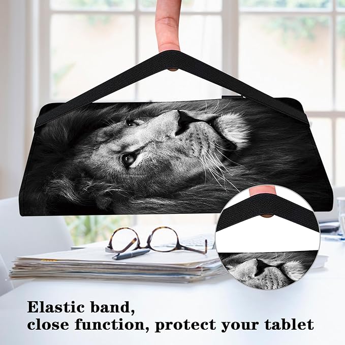 Case for Lenovo Tab Plus 11.5 inch 2024 (TB351FU),PU Leather Folio Shockproof Stand Card Slots Smart Protective Cover for Lenovo Tab Plus 2024 Tablet - Lion