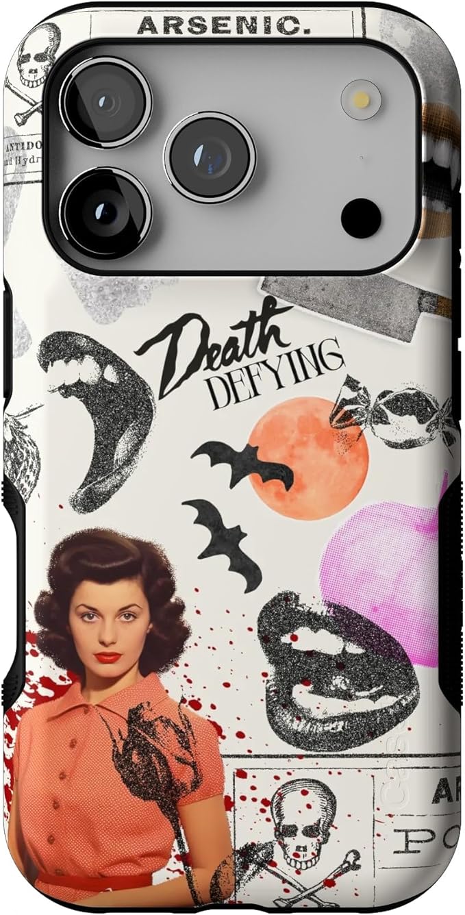 Casely iPhone 17 Pro Case | If You Dare | Horror Collage | Bold Protective Design | Compatible with MagSafe