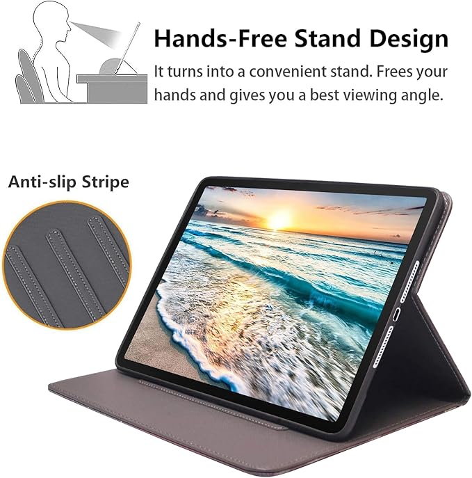 Case for Samsung Galaxy Tab A7 10.4 inch 2022/2020 (SM-T500/T503/T505/T507/T509), Premium PU Leather Stand Folio Cover with Auto Sleep/Wake, Floral Quote Bible Verse Psalm 46:5