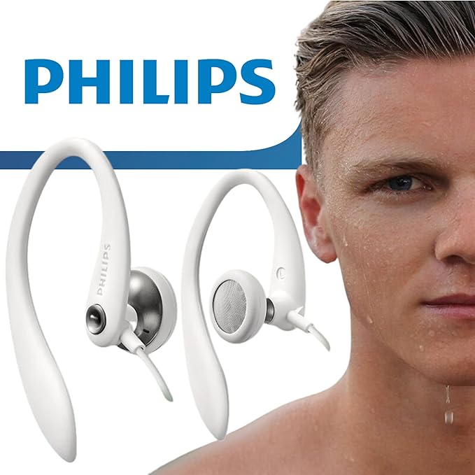 Philips SHS3200WT/37 Flexible Earhook Headphones White