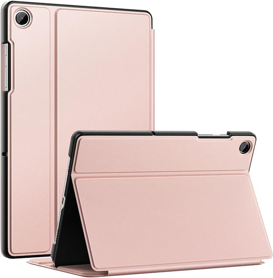 MoKo Case for Samsung Galaxy Tab A9 Plus 11-Inch 2023, Multi-Angle Viewing Slim Hard Back Shell Protective Cover Case with Auto Wake/Sleep for Galaxy Tab A9+ Tablet SM-X210/SM-X216/SM-X218, Rose Gold