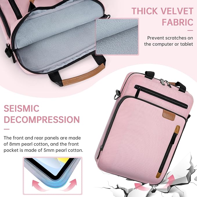 Laptop Sleeve Bag,Padded Protective Travel Carrying Case for 15 inch MacBook Air M3/A3114 2024, M2/A2941 2023 2025,Dell XPS 15 Plus,15 Inch Surface Laptop 7/6/5/4/3,Galaxy Tab S9 Utra 14.6"