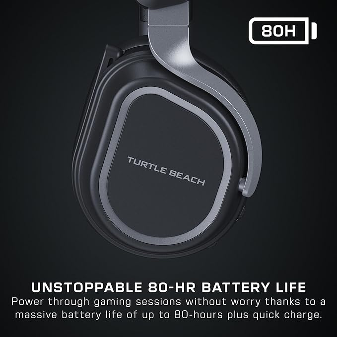 Turtle Beach Stealth 700 Gen 3 Wireless Multiplatform Amplified Gaming Headset for Xbox Series X|S, Xbox One, PC, PS5, Mobile – 60mm Drivers, AI Noise-Cancelling Mic, Bluetooth, 80-Hr Battery – Black