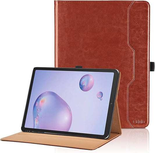 Case for Samsung Galaxy Tab A 8.4 2020 - SM-T307/SM-T307U Protective Case with Pocket, PU Leather Business Folio Tablet Cover with Hand Strap, Brown